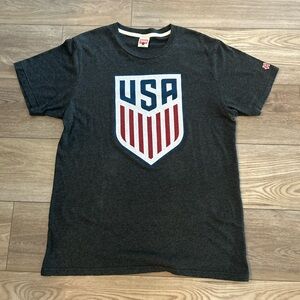 Homage USA Shield Graphic T Shirt Charcoal Heather Men’s Large